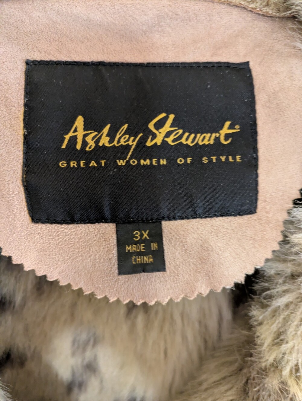 3X Womens Faux Shearling Coat with Fur Trim - Ankle Length - Picture 3 of 16